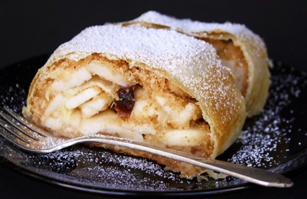 Apfelstrudel mit wenig Zucker