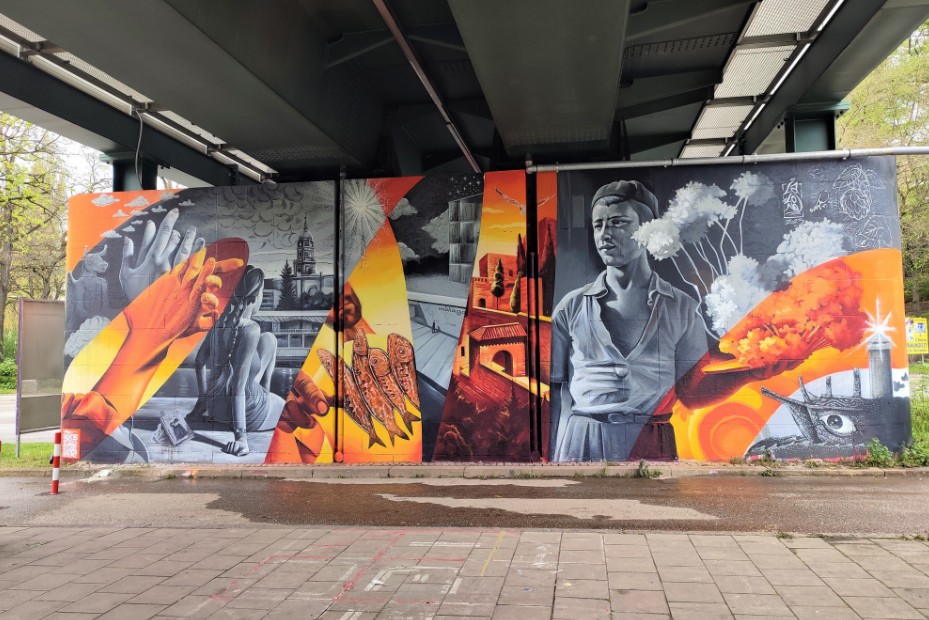 Mural „Malaga loves Munich“ Street-Art-Spots in München