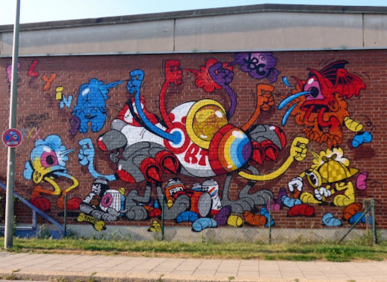 Wandkunst an der Boschetsrieder Straße